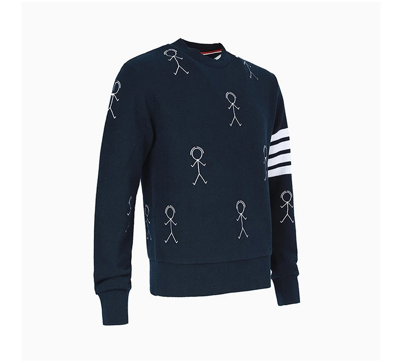 商品[国内直发] Thom Browne|THOM BROWNE 蓝色男士卫衣/帽衫 MJT298E-10074-415,价格¥12302,第4张图片详细描述