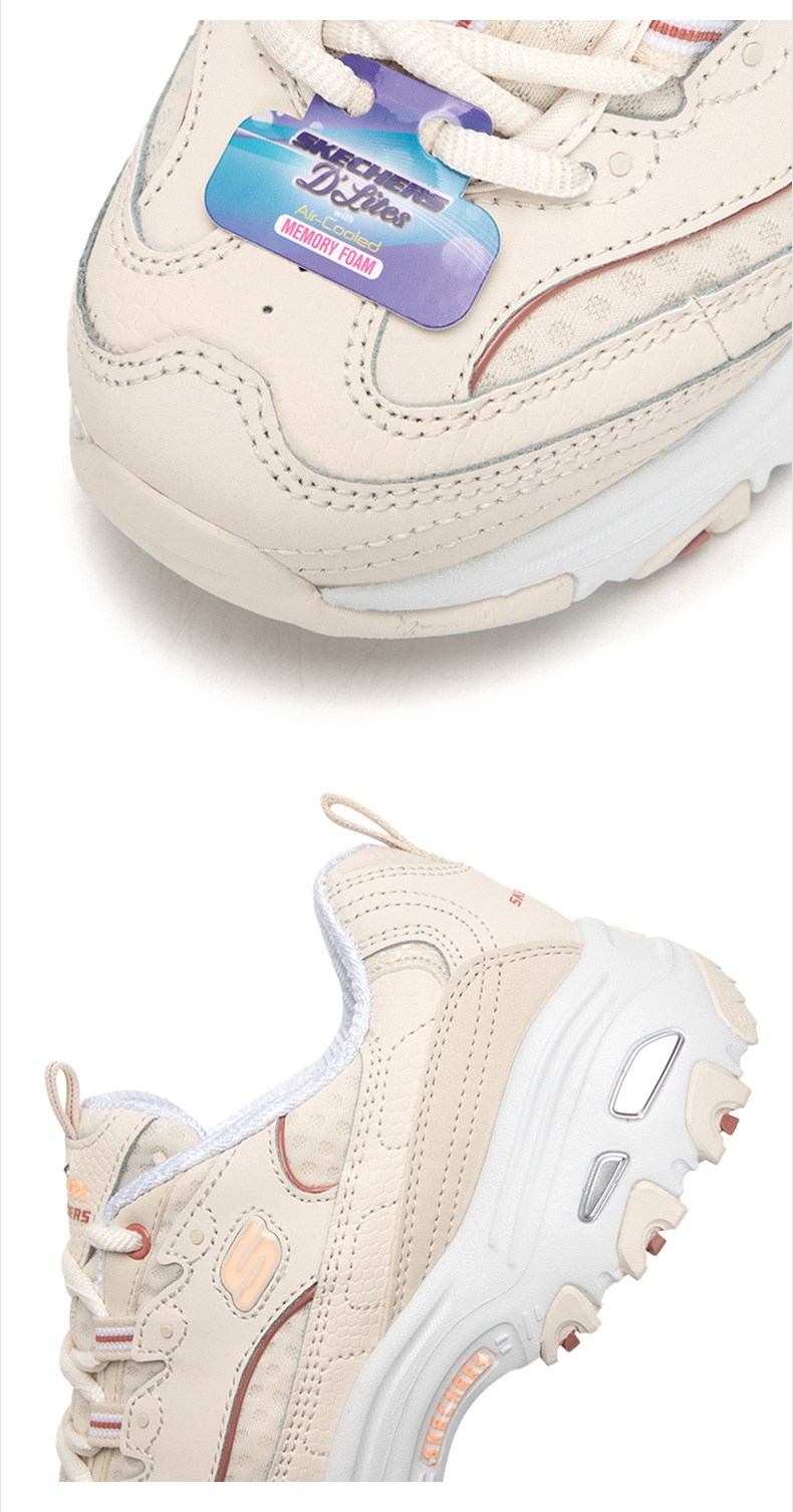 商品[国内直发] SKECHERS|熊猫鞋 D'LITES 1.0女士运动休闲鞋 老爹鞋,价格¥386,第3张图片详细描述