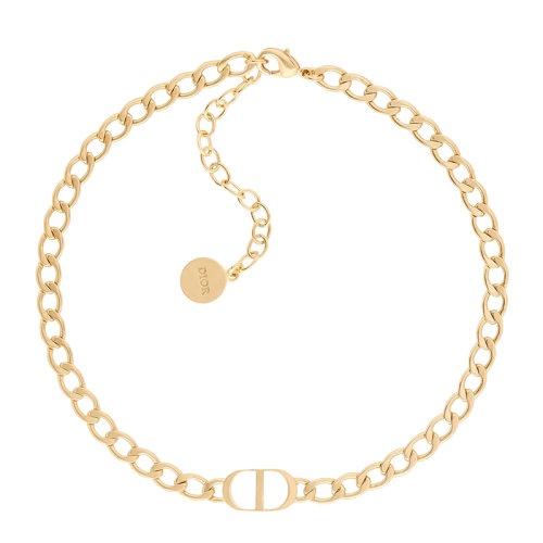 商品Dior|DIOR/迪奥 20秋冬款PETIT CD系列 女士镀金金属镂空CD字母项链N1296PTCMT_D300,价格¥4326,第2张图片详细描述