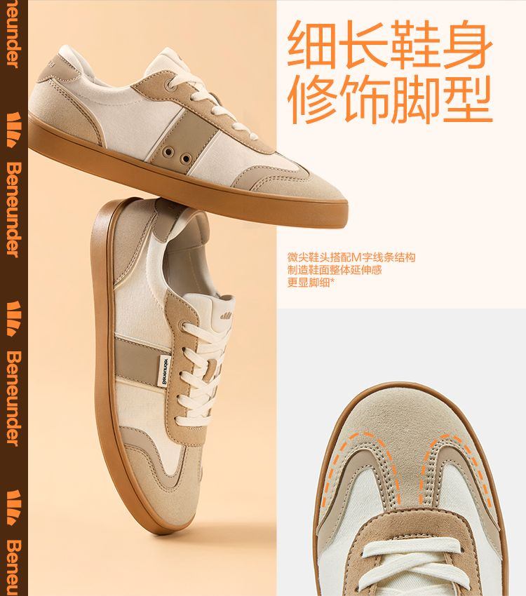 商品[国内直发] Beneunder|蕉下德训鞋女帆布鞋复古百搭舒适透气板鞋22春夏新款运动休闲鞋子,价格¥316,第5张图片详细描述