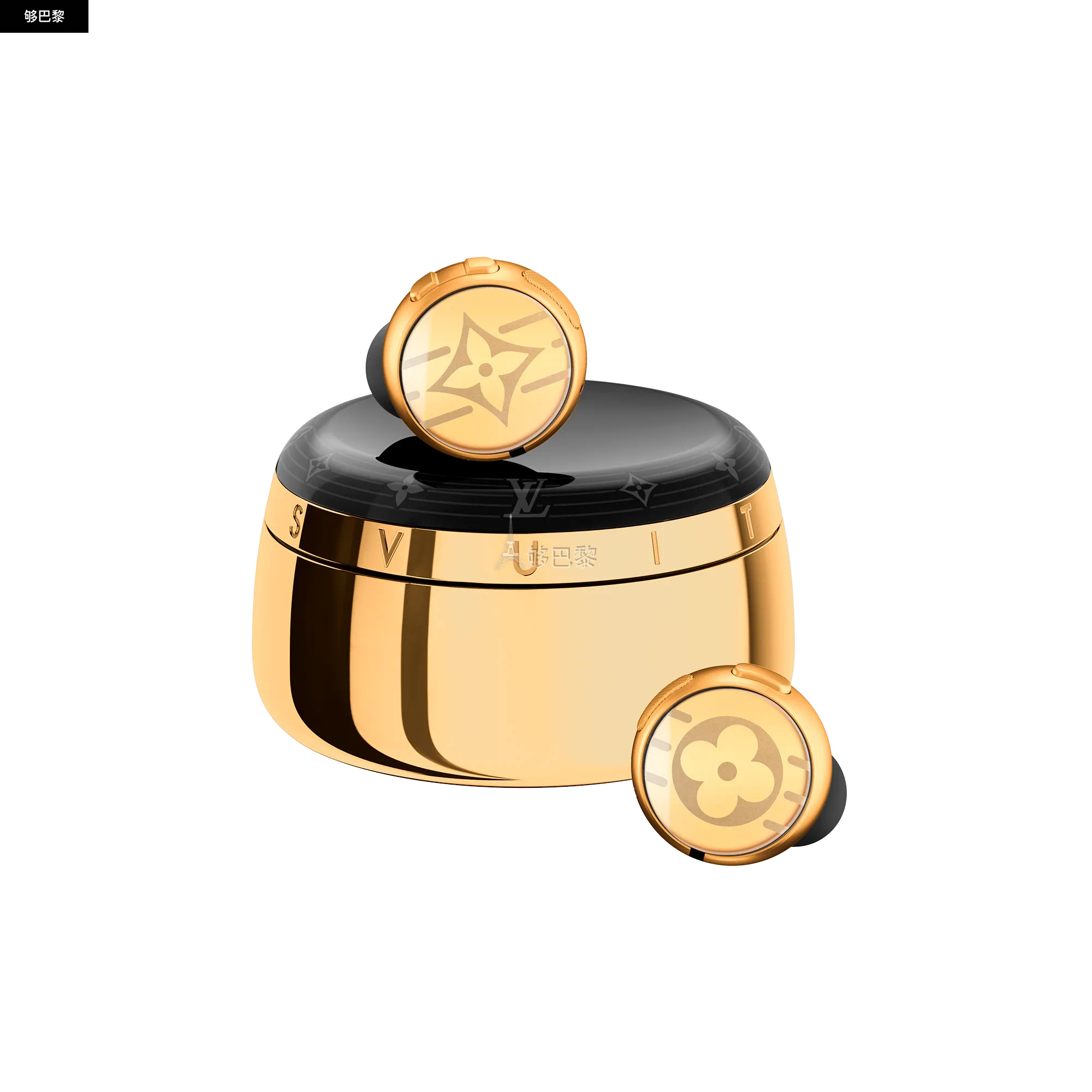 商品Louis Vuitton|【预售】 LV路易威登 25秋冬 男士 耳机 Écouteurs Louis Vuitton Horizon Light Up - Doré QAB220 ,价格¥14355,第4张图片详细描述