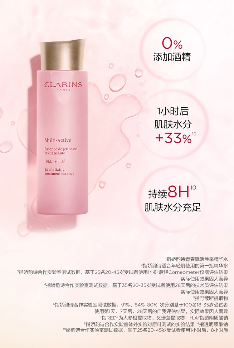 商品Clarins|Clarins娇韵诗组合套装 双萃精华50ml+青春赋活精华水200ml,价格¥934,第5张图片详细描述