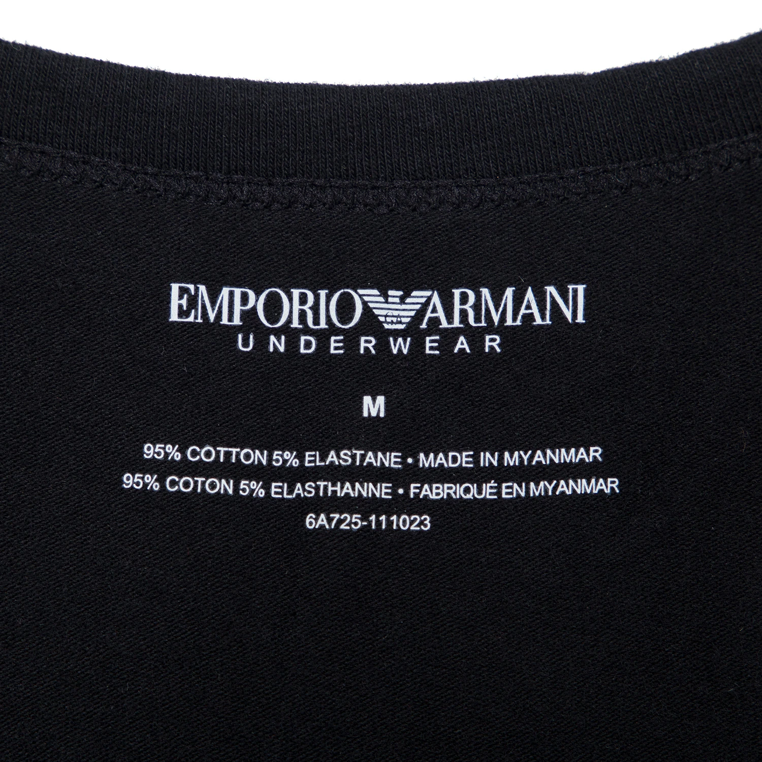 商品[国内直发] Emporio Armani|Emporio Armani 安普里奥 阿玛尼 男士长袖T恤黑色 1110236-A725-0020,价格¥299,第2张图片详细描述