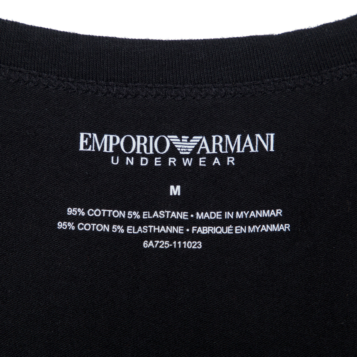 商品[国内直发] Emporio Armani|Emporio Armani 安普里奥 阿玛尼 男士长袖T恤黑色 1110236-A725-0020,价格¥284,第2张图片详细描述