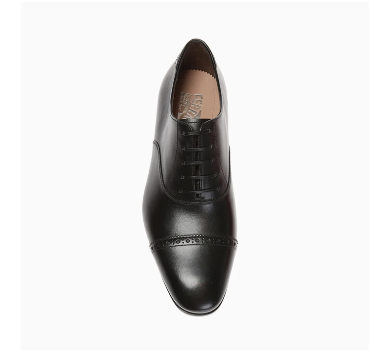 商品Salvatore Ferragamo|Salvatore Ferragamo 菲拉格慕 男士��黑色系带鞋 02-B240-699089,价格¥2861,第7张图片详细描述