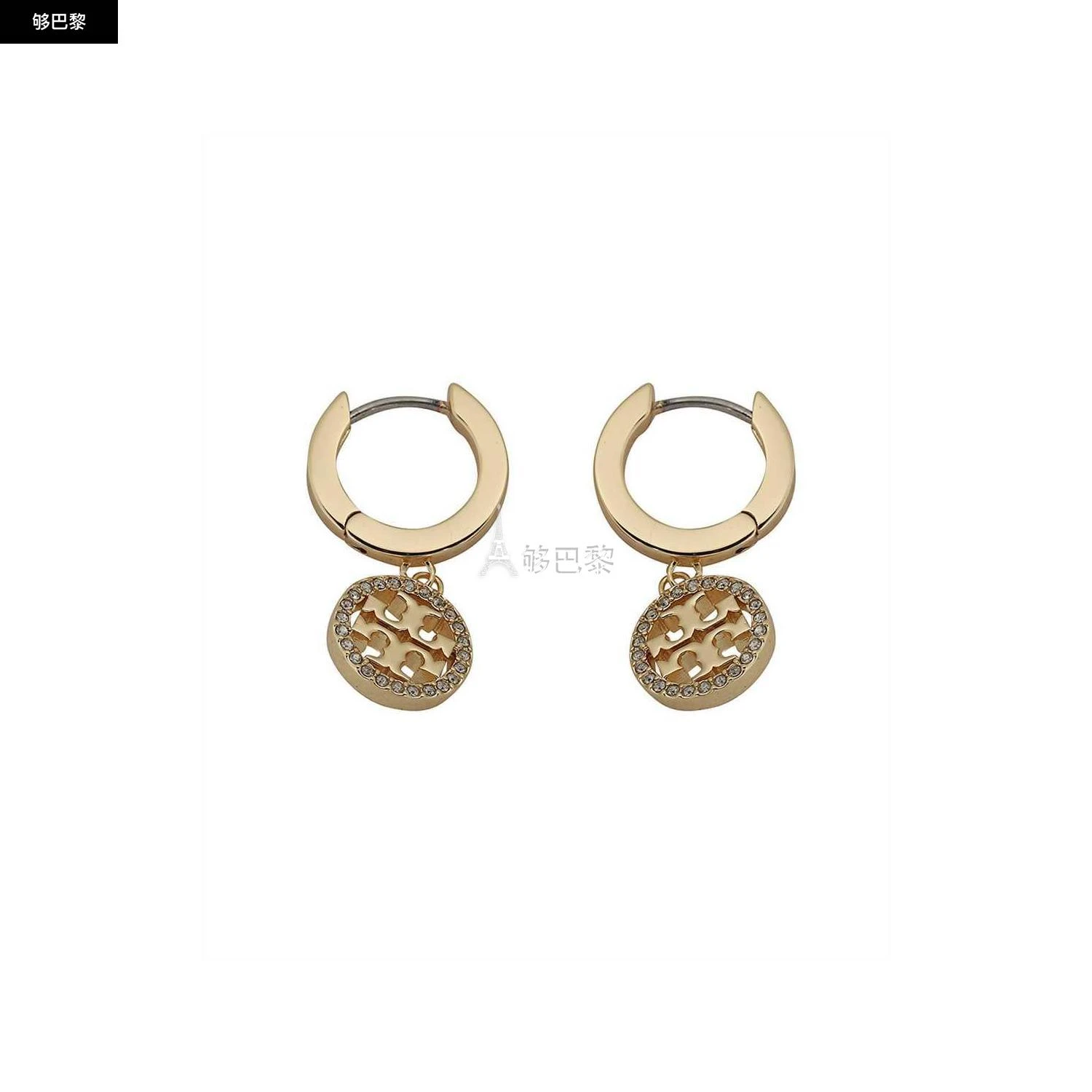 商品Tory Burch|【特惠6.5折】包邮包税【预售7天发货】 TORY BURCH 经典款 女士 ��耳环 耳饰 1832568 87041783 ,价格¥1544,第3张图片详细描述