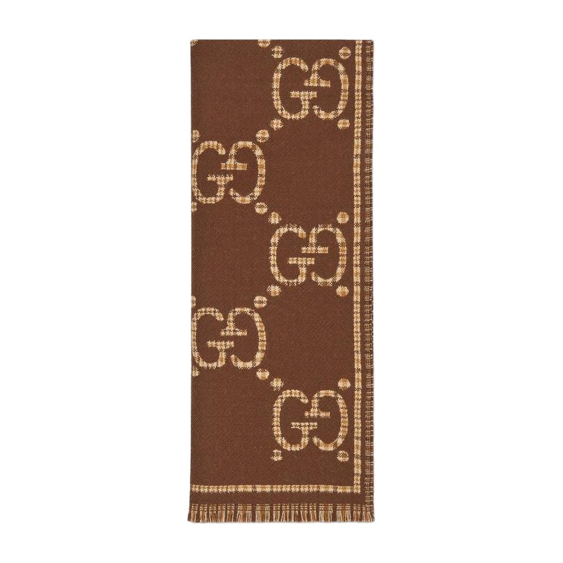 商品Gucci|GUCCI 古驰 GG羊毛围巾,价格¥2917,第4张图片详细描述