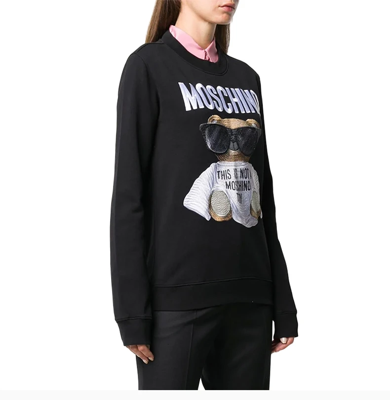 商品[国内直发] Moschino|MOSCHINO 黑色女士卫衣/帽衫 EV1708-5527-1555,价格¥4082,第5张图片详细描述