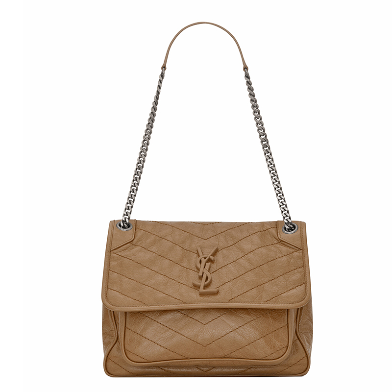 商品Yves Saint Laurent|SAINT LAURENT PARIS/圣罗兰 YSL NIKI系列 天然棕褐色复古皱纹皮革小牛皮 中号斜挎单肩包6331581YG042357,价格¥17734,第2张图片详细描述