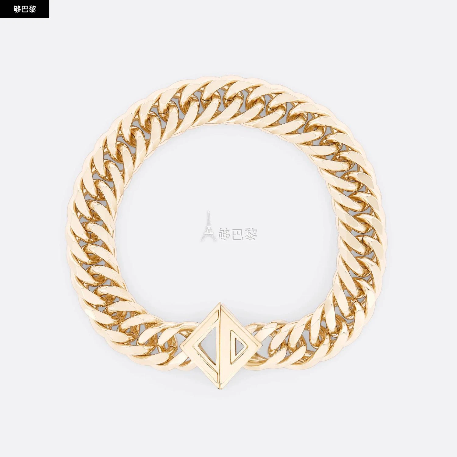 商品Dior|包邮包税【预售7天发货】 DIOR迪奥 23秋冬 男士 手镯 Bracelet à maillons CD Diamond B1971HOMMT_D300,价格¥5187,第4张图片详细描述