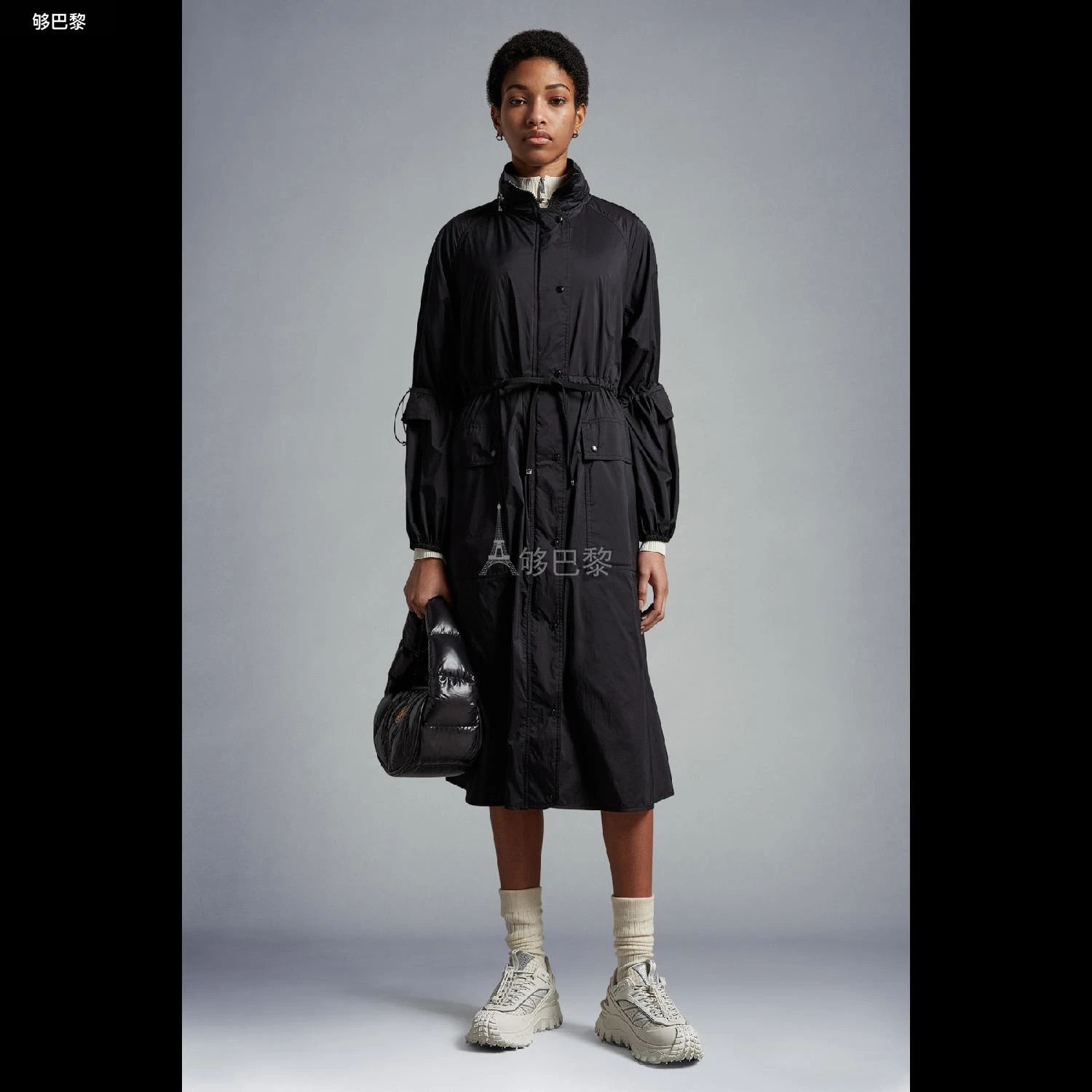 商品Moncler|包邮包税【预售7天发货】 MONCLER盟可睐 24春夏 女士 大衣 LINS PARKA COAT J10931A0008853333999,价格¥13410,第5张图片详细描述