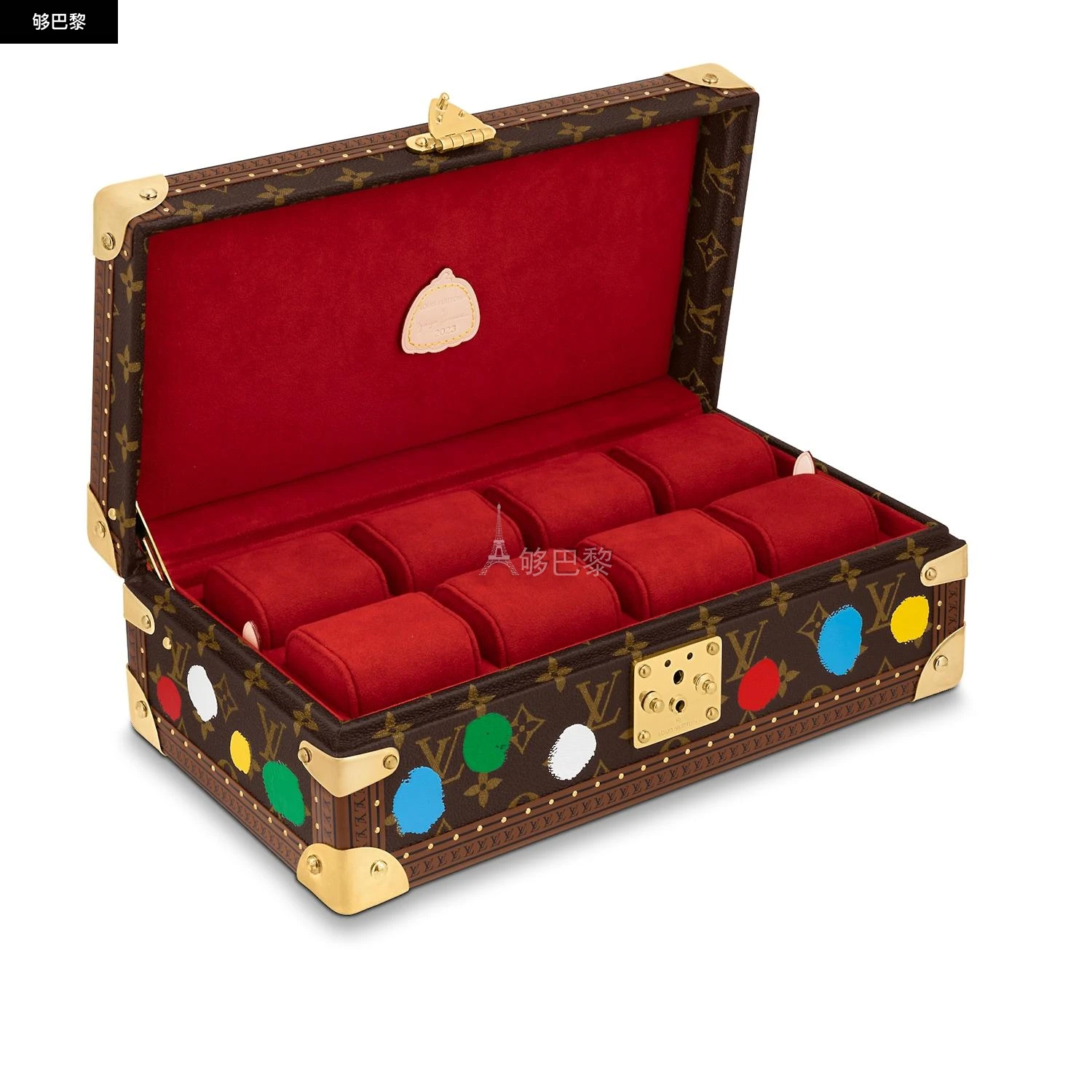 商品Louis Vuitton|包邮包税【预售7天发货】 LV路易威登 24春夏 女士 化妆箱 LV x YK CONFFRET 8 MONTRES 硬箱 M10132,价格¥80628,第3张图片详细描述