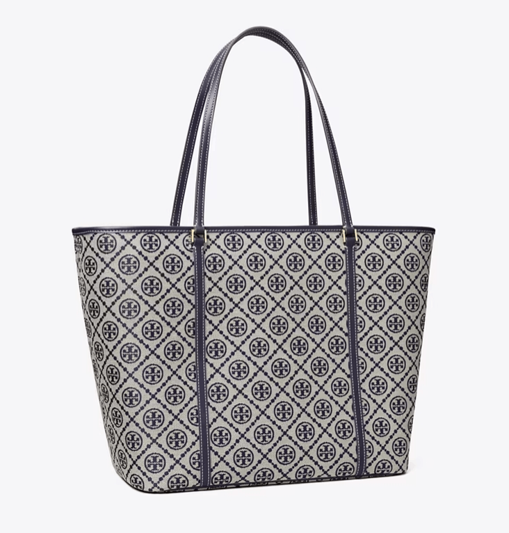 商品Tory Burch|汤丽伯奇女士T MONOGRAM拉链开合托特包单肩包子母包大号（香港仓发货）,价格¥2802,第10张图片详细描述