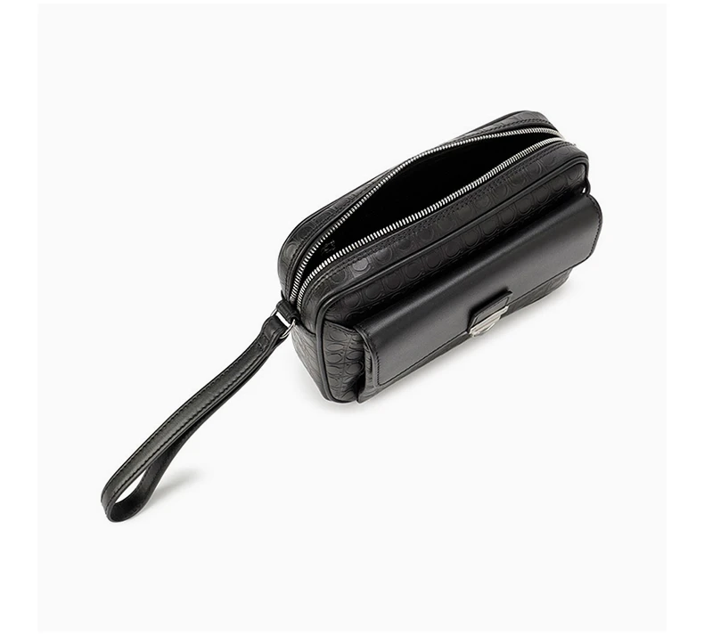商品[国内直发] Salvatore Ferragamo|SALVATORE FERRAGAMO 女士黑色经典手拿包 24-9694-587915,价格¥4123,第4张图片详细描述