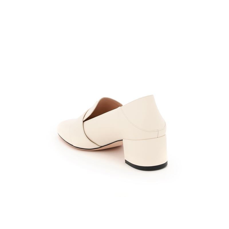 商品Bally|巴利女士米白色牛皮中跟高跟鞋593769-25524（澳门仓发货）,价格¥5173,第1张图片详细描述
