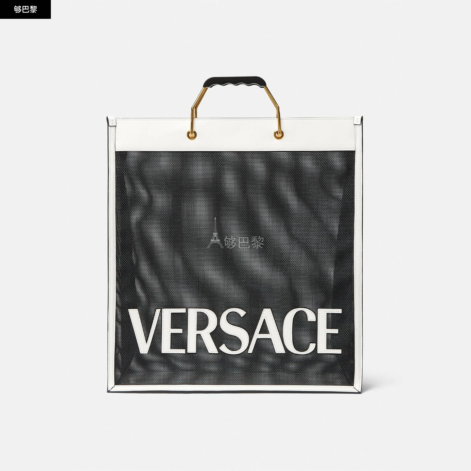 商品Versace|【预售】 范思哲 25春夏 男士 手提包 VERSACE SHOPPER托特包 1008924-1A06406_2WF4V ,价格¥13263,第4张图片详细描述