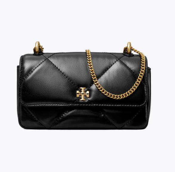 商品Tory Burch|汤丽柏琦女款Kira 菱格形绗缝迷你翻盖肩背斜挎包 （香港仓发货）,价格¥2121,第7张图片详细描述