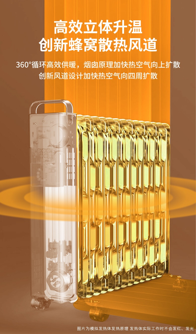 商品[国内直发] Panasonic|松下电热油汀取暖器13片速热恒温家用节能烘衣暖风机DS-U2221CW,价格¥1438,第7张图片详细描述