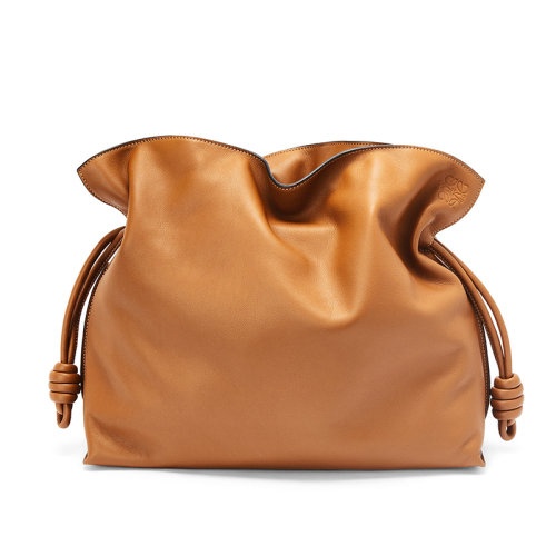 商品Loewe|【包税】LOEWE/罗意威 Flamenco系列 女士大号暖沙色纳帕牛皮革拉绳收紧单肩手提包A411FL1X01-2586,价格¥19309,第5张图片详细描述