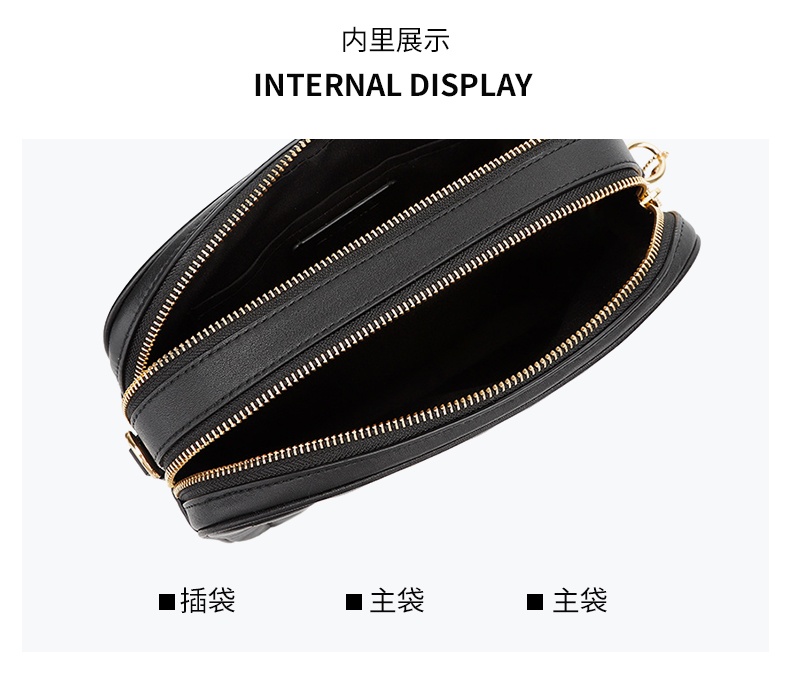 商品[国内直发] Coach|蔻驰女包COACH 女士黑色皮革单肩斜挎包礼物送女友C1569  IMBLK,价格¥1707,第5张图片详细描述