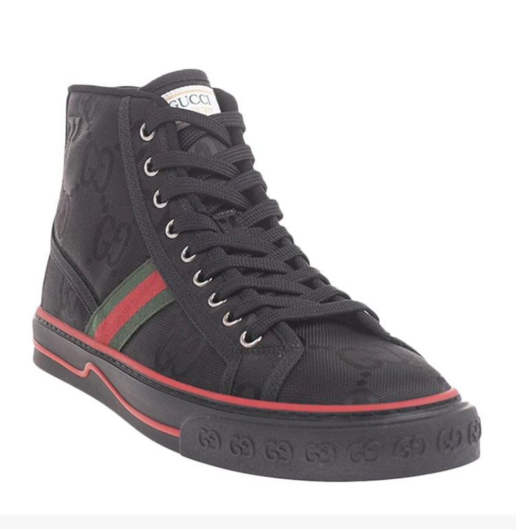 商品[国内直发] Gucci|GUCCI 男士黑色高帮运动鞋 628717-H9H80-1074,价格¥8078,第5张图片详细描述