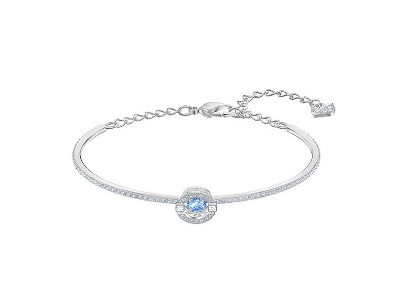 商品Swarovski|SWAROVSKI 施华洛世奇 跳动手镯白金蓝  5515385,价格¥2652,第3张图片详细描述