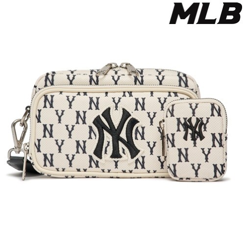 商品MLB|【享贝家】MLB （国内现货）NY男女斜挎包洋基队印花时尚单肩手机包迷你米白色\红棕色 3ACRS012N-50CRD  3ACRS012N-43BRD  G-LY,价格¥422,第8张图片详细描述