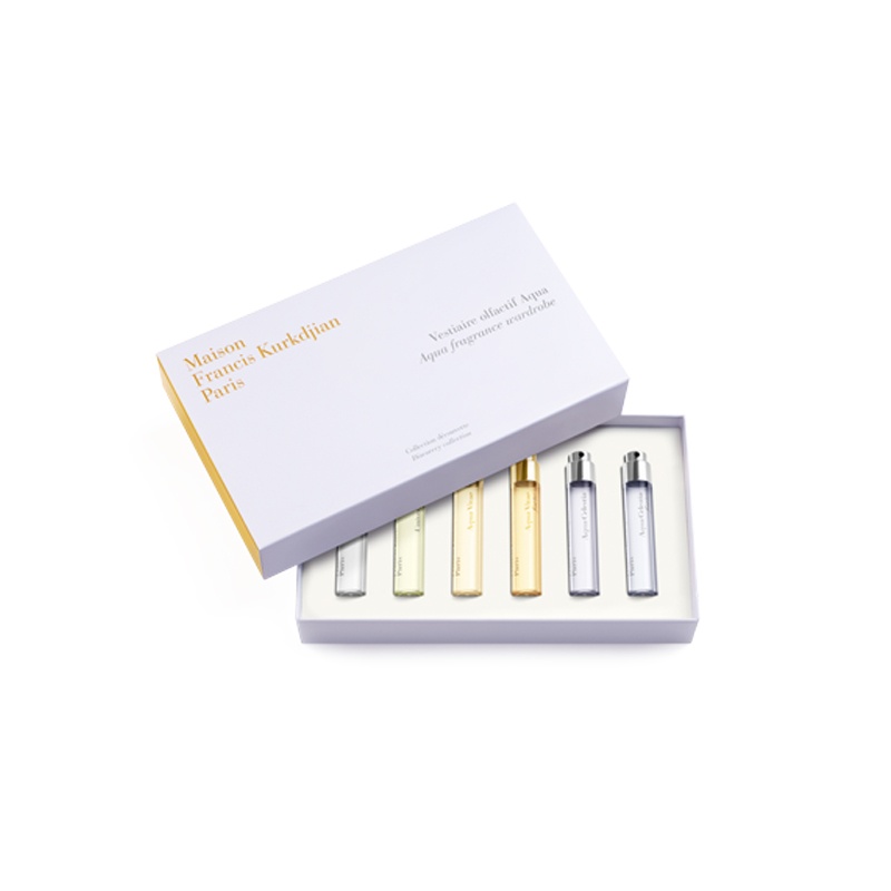 商品Maison Francis Kurkdjian|MAISON FRANCIS KURKDJIAN 弗朗西斯·库尔吉安AQUA系列中性香水套装6x11ml 「仙女之水」柑橘调,价格¥1146,第2张图片详细描述