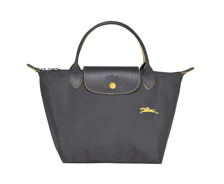 商品Longchamp|LONGCHAMP 珑骧 女士织物小号短柄女包手提包包 枪灰色 L1621619300,价格¥629,第6张图片详细描述