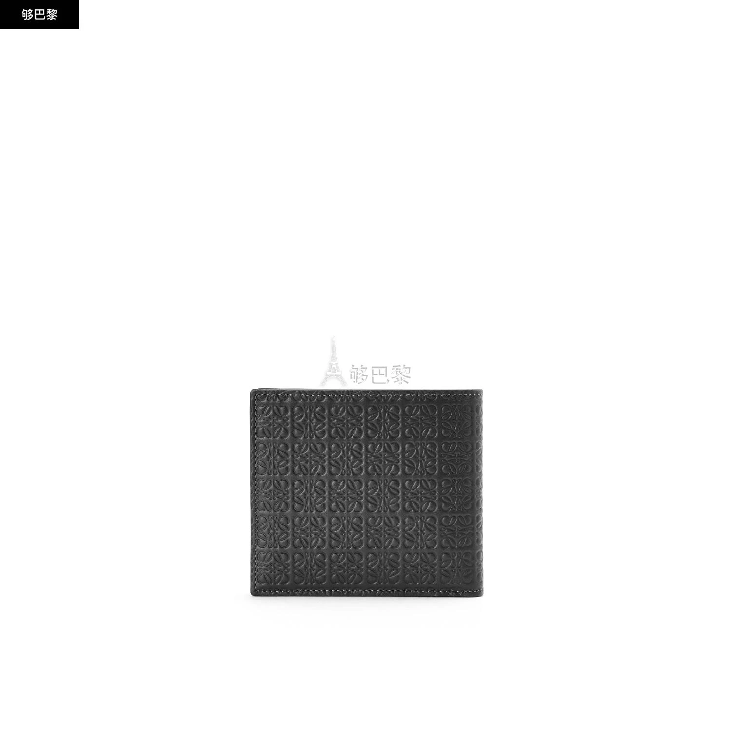 商品Loewe|包邮包税【预售7天发货】 LOEWE罗意威 23秋冬 男士 零钱包 Repeat bifold coin wallet in embossed silk calfskin C499501X01-1100,价格¥3718,第7张图片详细描述