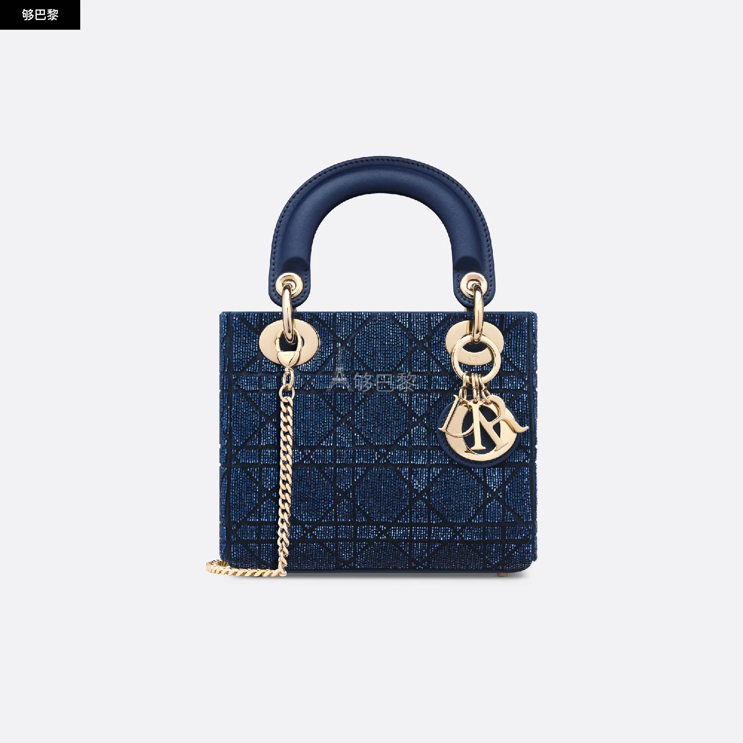 商品Dior|【预售】 迪奥 25春夏 女士 单肩包 Sac Lady Dior Mini M0505OIBE_M66B ,价格¥44617,第2张图片详细描述