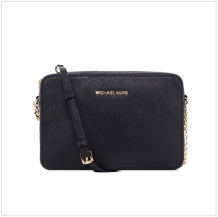 商品Michael Kors|Michael Kors 迈克高仕 Jet Set Travel系列黑色牛皮女士挎包 32S4GTVC3L-BLACK,价格¥864,第5张图片详细描述