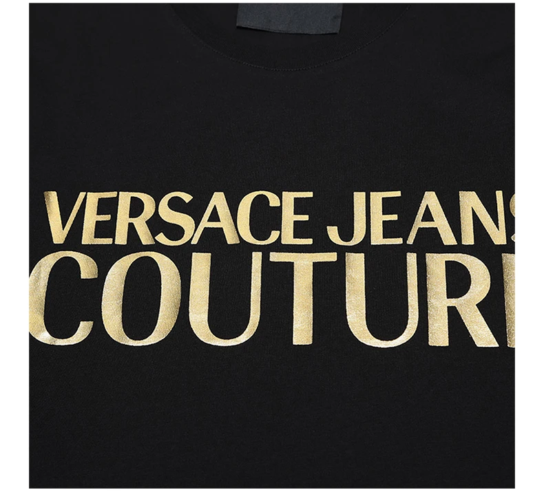 商品[国内直发] Versace|VERSACE JEANS 男士黑色T恤 B3GUA7TR-36610-Y6A,价格¥905,第7张图片详细描述