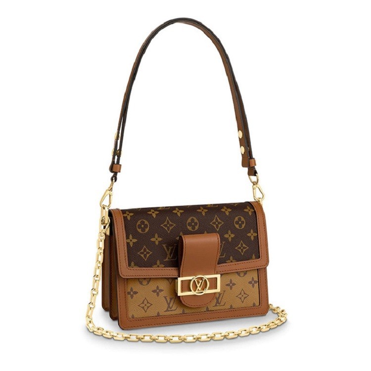 商品Louis Vuitton|Louis Vuitton 路易威登 女士 DAUPHINE达芙妮中号老花手拿单肩包链条包 M45958（原M44391）送礼好物,价格¥28392,第4张图片详细描述