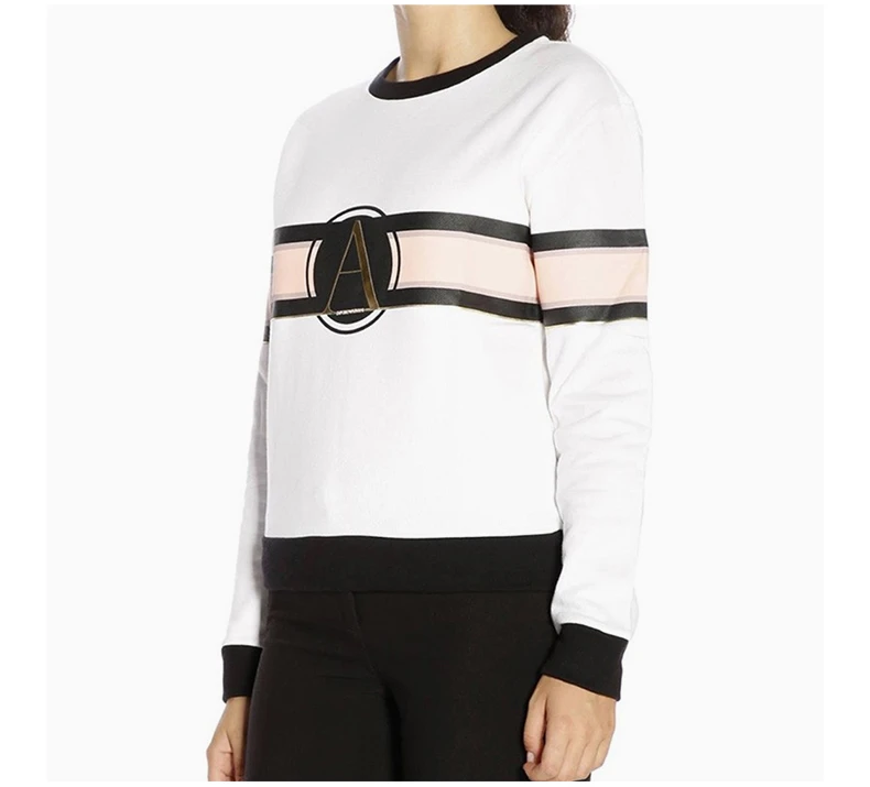 商品Emporio Armani|EMPORIO ARMANI 拼色女士卫衣/帽衫 6Z2M6V-2J4SZ-0100,价格¥1038,第7张图片详细描述