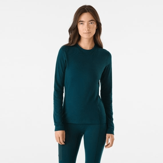 商品Arc'teryx|【Brilliant|包邮包税】始祖鸟 RHO MERINO WOOL CREW NECK LS[FW22] Ro Merino 羊毛圆领 LS 女士 ATMFWX6251,价格¥1291,第10张图片详细描述