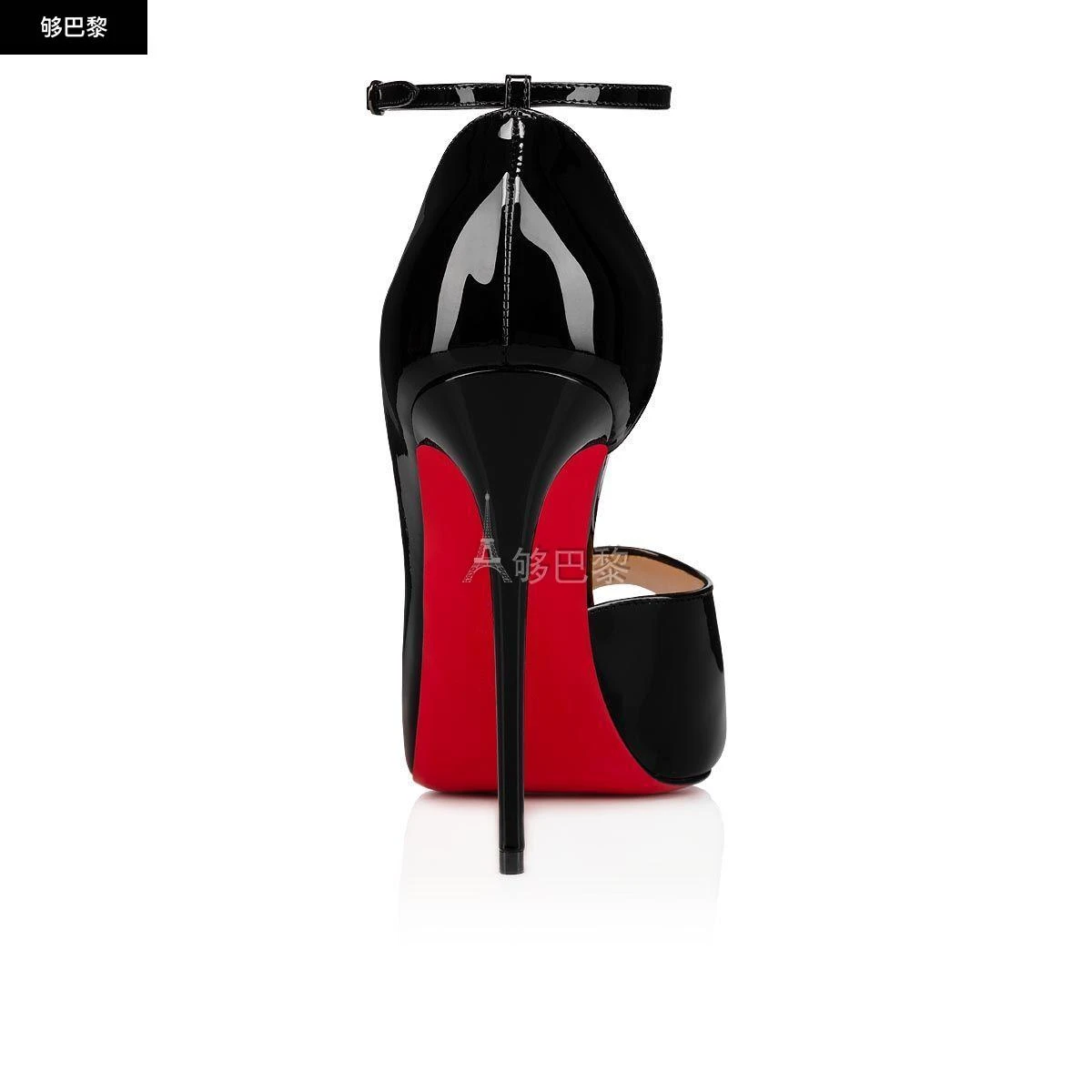 ��商品Christian Louboutin|包邮包税【预售7天发货】 CL红底鞋 23秋冬 女士 厚底鞋 Round Chick Alta 3200661BK01,价格¥7221,第6张图片详细描述