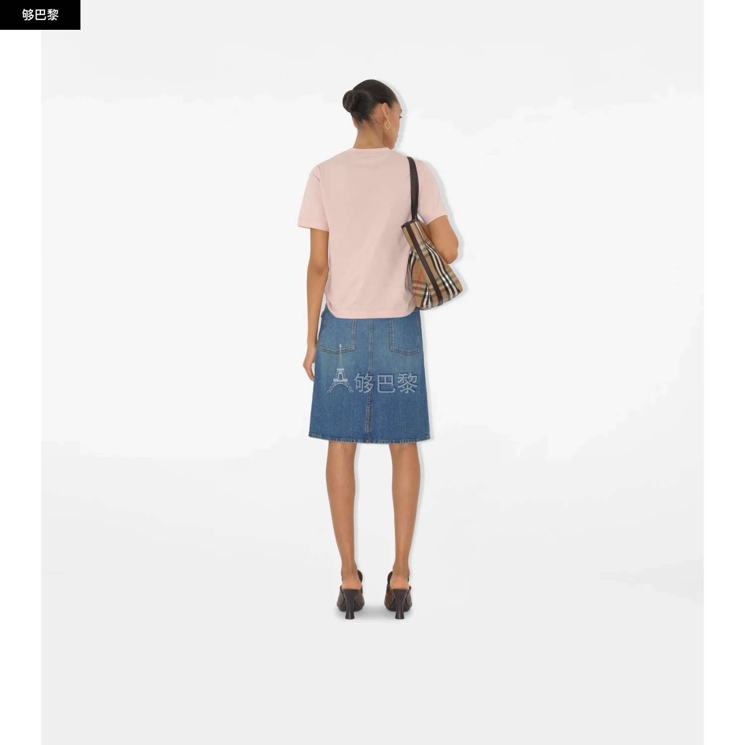 商品Burberry|【预售】 巴宝莉 25春夏 女士 短袖T恤 棉质 T 恤衫 81119441 ,价格¥3134,第6张图片详细描述