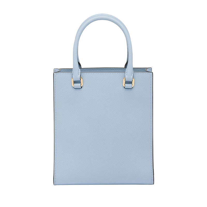 商品Prada|PRADA/普拉达 22新款 女士小号天蓝色saffiano皮革珐琅徽标拆卸织物肩带单肩手提斜挎包1BA333_NZV_F0076_V_N2A,价格¥15481,第5张图片详细描述