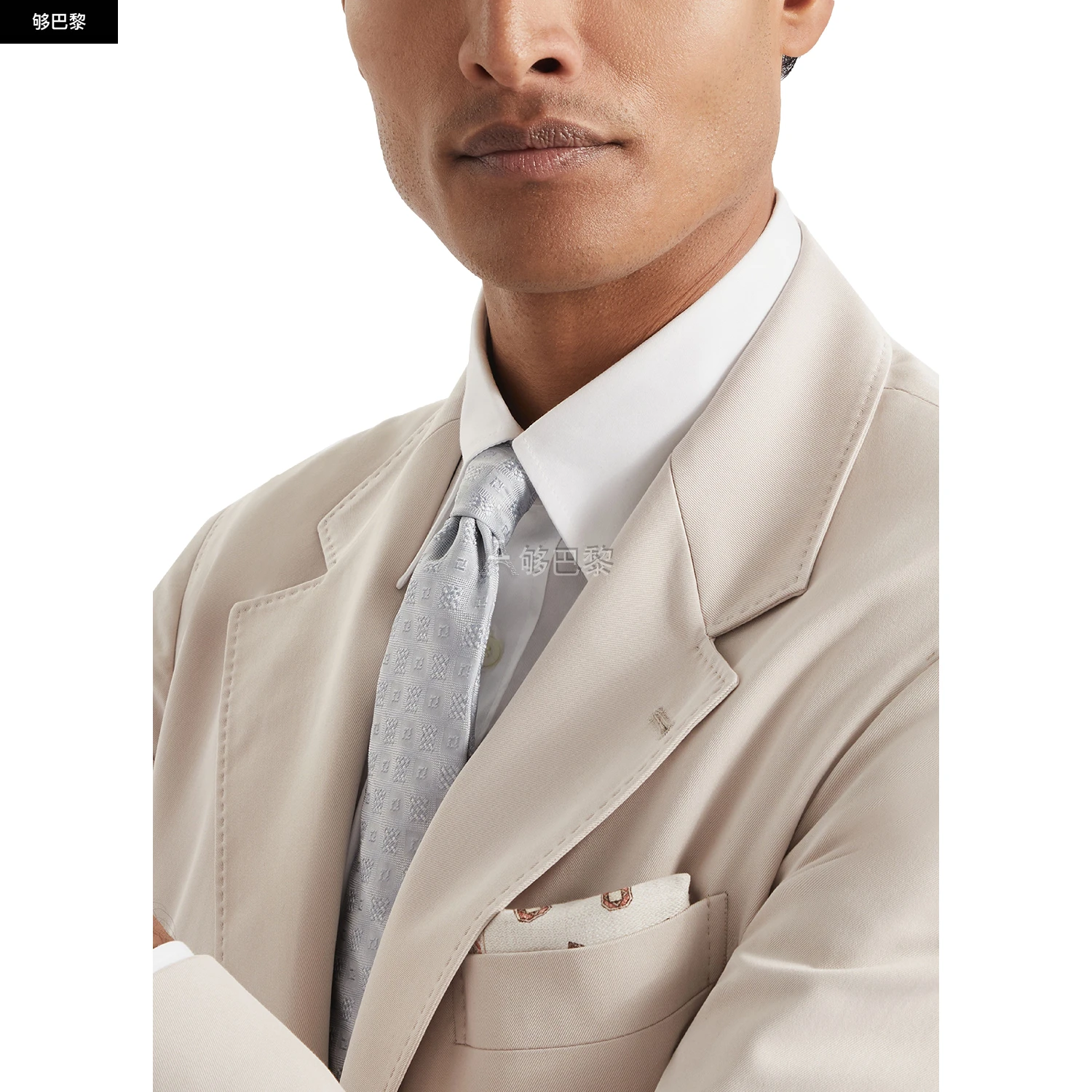 商品Brunello Cucinelli|【特惠9.0折】【预售】 男士 领带 图案领带  CUC9V5TMGRY ,价格¥2545,第6张图片详细描述