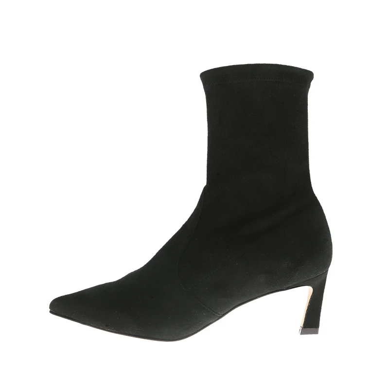 商品[国内直发] Stuart Weitzman|STUART WEITZMAN 黑色女士雪地靴 RAPTURE-BLACK-SUEDE,价格¥2549,第1张图片详细描述