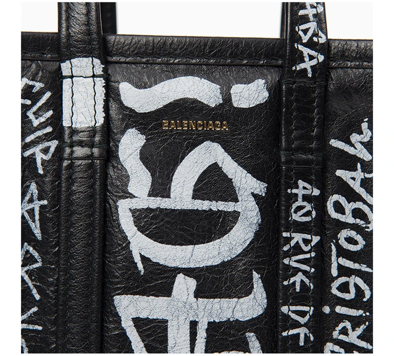 商品[国内直发] Balenciaga|Balenciaga 巴黎世家 黑色牛皮女士手提包 513988-0FE0N-1090,价格¥9288,第7张图片详细描述