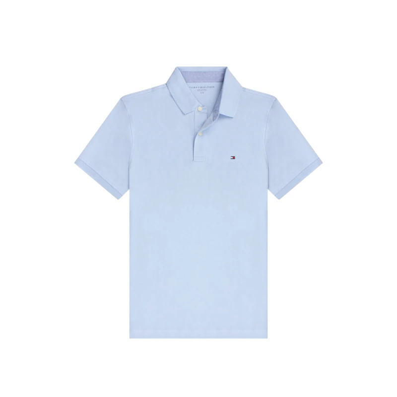 商品[国内直发] Tommy Hilfiger|TOMMY HILFIGER 浅蓝色男士POLO衫 78J8750-451,价格¥449,第1张图片详细描述