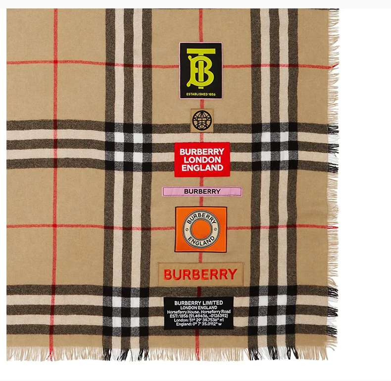 商品Burberry|BURBERRY 棕色男士围巾 8039430,价格¥3274,第3张图片详细描述