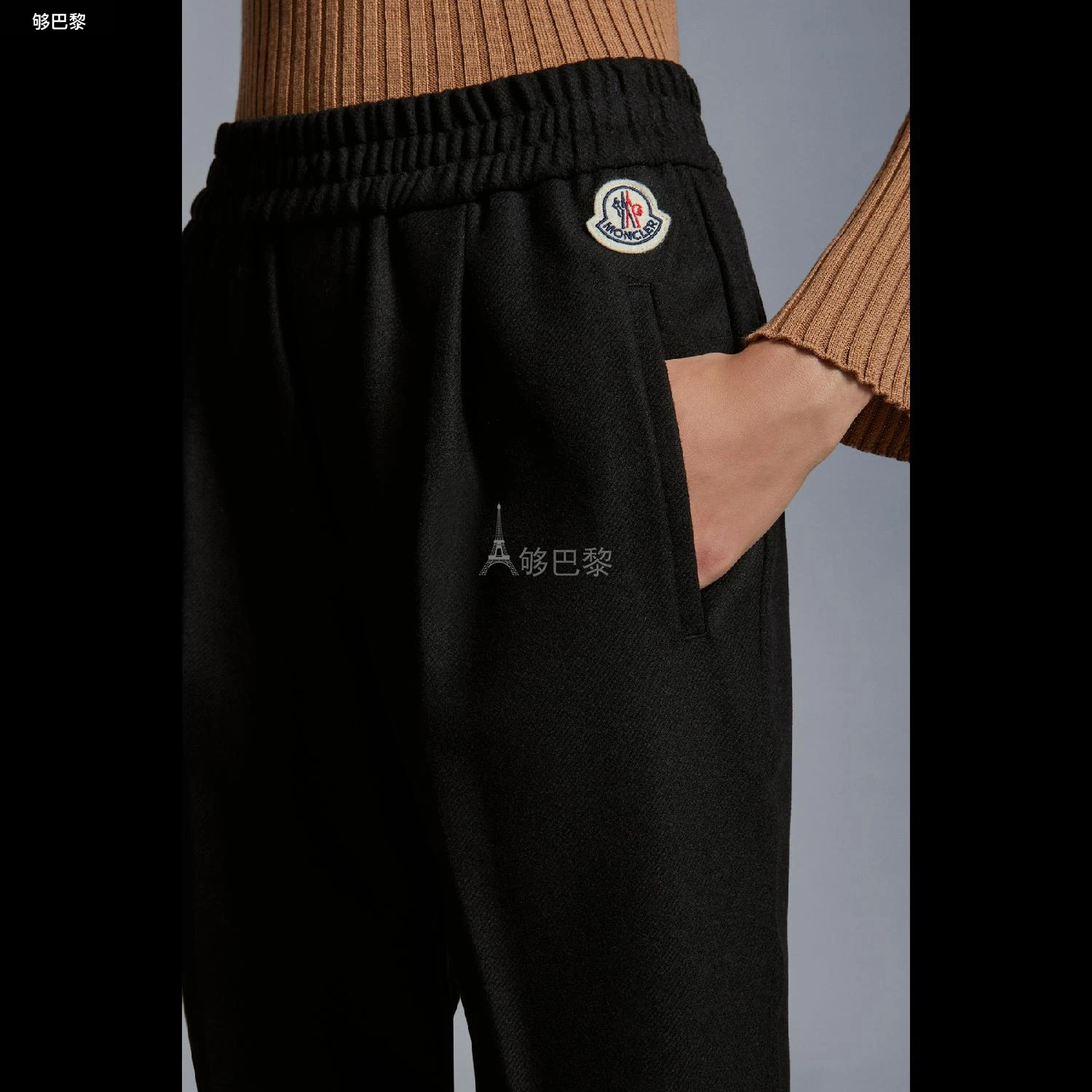 商品Moncler|【预售】 MONCLER 盟可睐 25春夏 女士 休闲裤 Flannel Jogging trousers I20932A000175975E999 ,价格¥5261,第6张图片详细描述