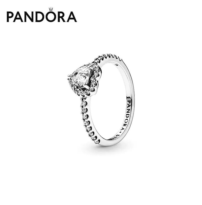 商品PANDORA|Pandora潘多拉 崇高的心 925银戒指指环 198421C01,价格¥573,第5张图片详细描述