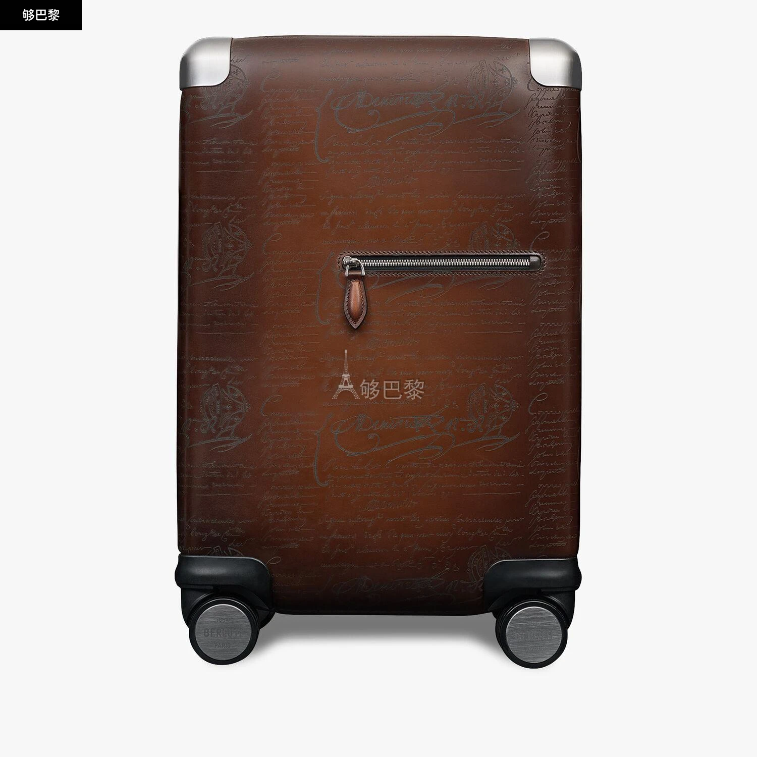 商品Berluti|【预售】 伯鲁提 24秋冬 男士 旅行箱 Formula 1005 Scritto Leather Rolling Suitcase FORMULA__1005__NEO-V2_ML6,价格¥67282,第4张图片详细描述