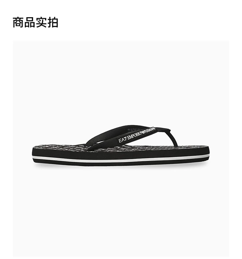 商品[国内直发] Emporio Armani|EMPORIO ARMANI 黑色男士露趾拖鞋 905010-CC295-00020,价格¥348,第4张图片详细描述