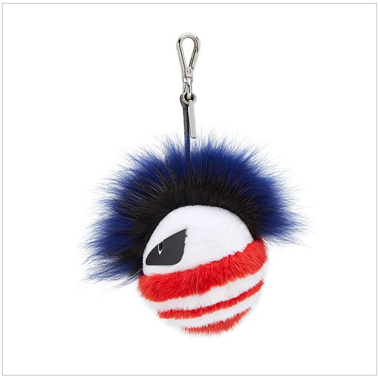 商品[国内直发] Fendi|Fendi 芬迪 白色黑色深蓝色狐狸和水貂皮 7AR604-SIY-F05JU,价格¥5771,第10张图片详细描述