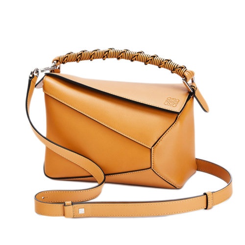 商品Loewe|【包税】LOEWE/罗意威     Puzzle 女士小号沙漠色纳帕小牛皮手提单肩包拼图包A510P60X01-2586 ,价格¥24790,第2张图片详细描述